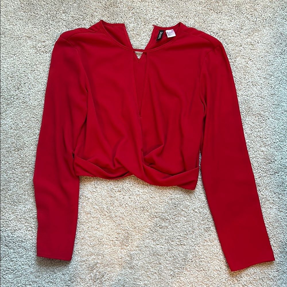 Elegant Red Women's Top
